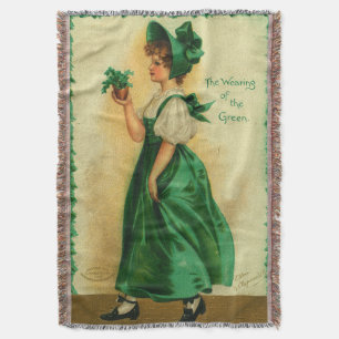 Cobertor "O Uso do Verde" cartão vintage, 1907