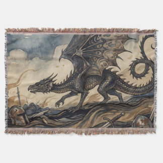 Cobertor O Wyvern Sobre Cavaleiros Caídos