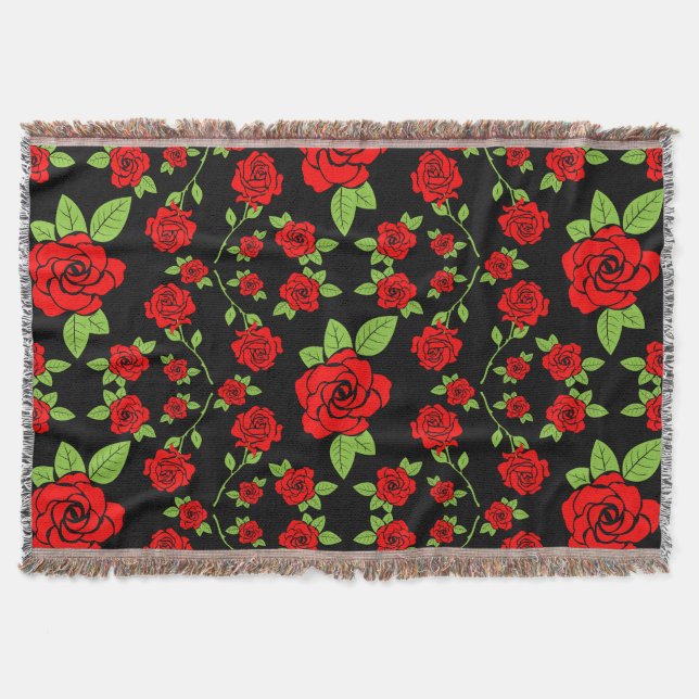 Cobertor Ofertas para a casa de padrões rosa (Frente)