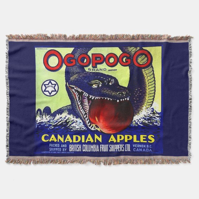 Cobertor Ogopogo Maçãs canadianas fruta (Frente)