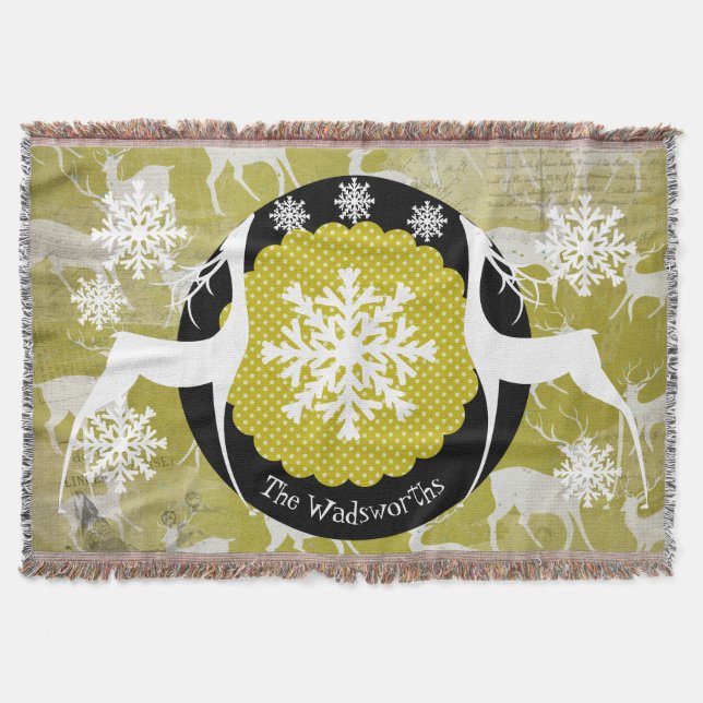 Cobertor Oh Deer Holiday Throw (Frente)