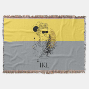 Cobertor Olimpiadas moderna Deus Apolo Colorblock Monograma