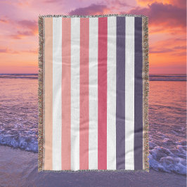 Cobertor Ombre Beach Sunset Strike Pinks & Purples