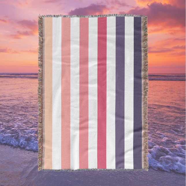 Cobertor Ombre Beach Sunset Strike Pinks & Purples (Criador carregado)