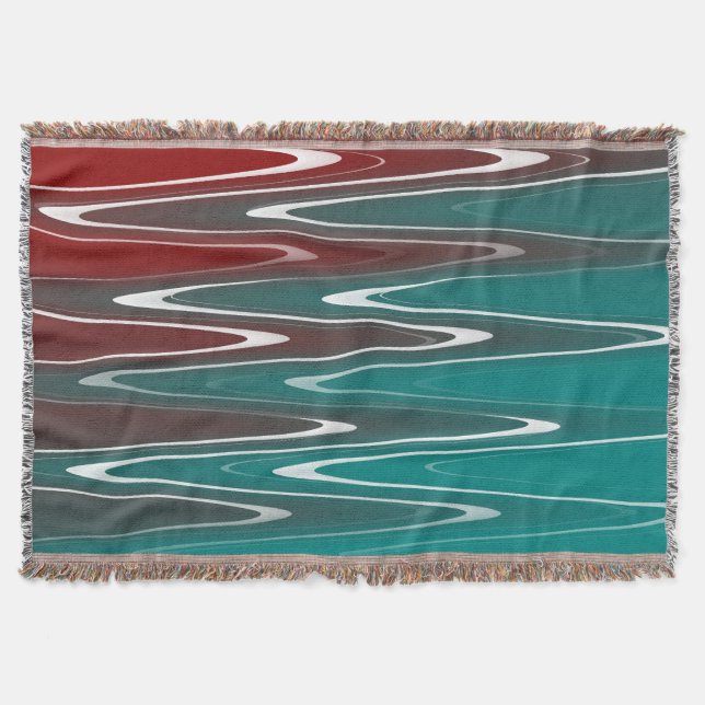 Cobertor Ondas em branco (Frente)