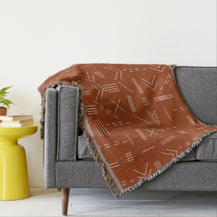 Cobertor Orange Terracotta Gorgeous - Padrão Geométrico