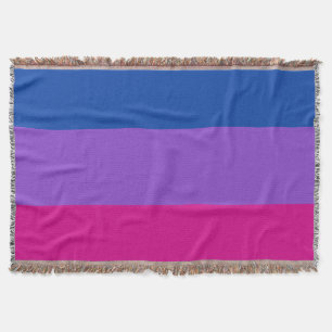 Cobertor Orgulho bissexual, faixas negras, orgulho LGBTQ