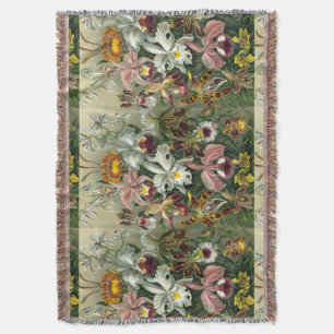 Cobertor Orquídeas de Belas Artes - Formas de Arte da Natu