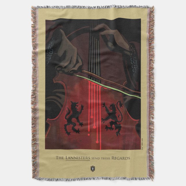 Cobertor Os Lannisters Enviam Seus Regozijos (Frente Vertical)