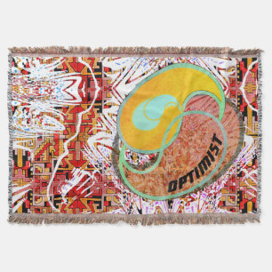 Cobertor Otimista Padrão Moderno em Aberto