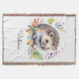 Cobertor Ourico de Água-forte Florestal Nome Personalizado