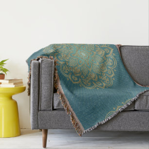 Cobertor OURO MANDALA Rosette - Aberto