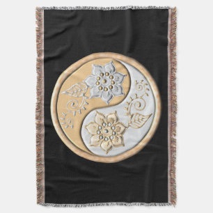 Cobertor Ouro & Prata Yin Yang