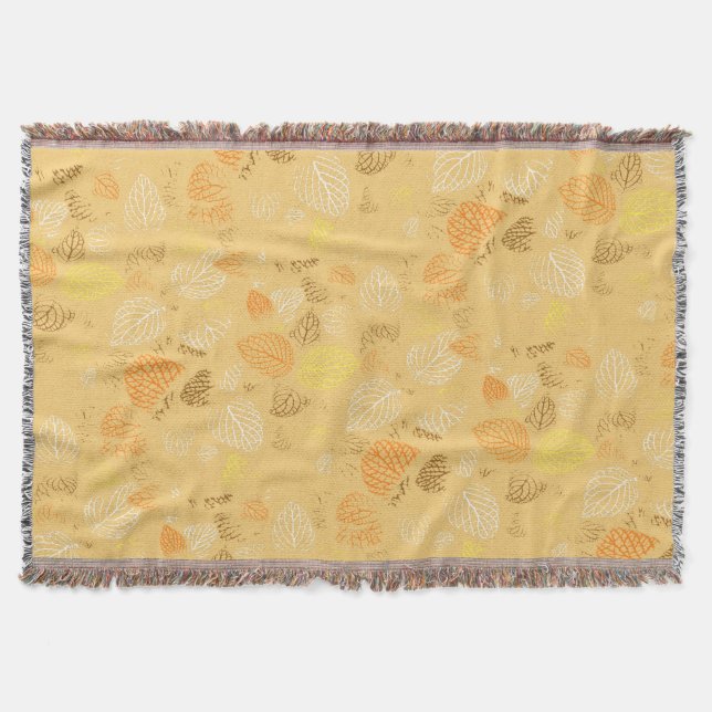 Cobertor Outono, Folhas Padrão 4 (Frente)