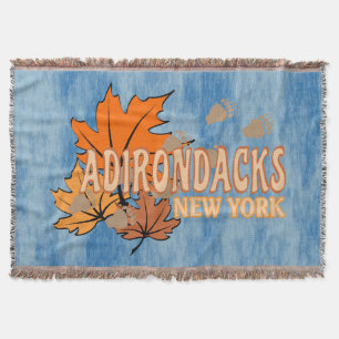 Cobertor Outono Nos Adirondacks com Folhas de Queda Urso Tr