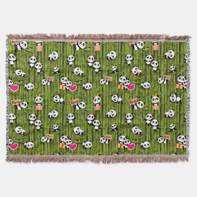 Cobertor Padrão 2 do Panda (Frente)