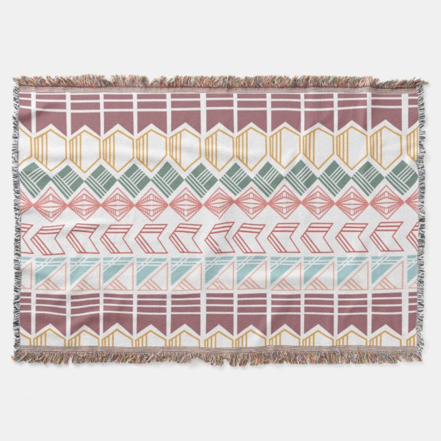 Cobertor Padrão Boho (Frente)