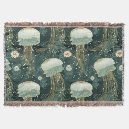 Cobertor Padrão de águas-vivas legante - Nome personalizado