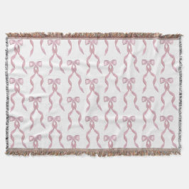 Cobertor Padrão de Arco rosa com aquarela do rico