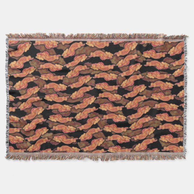 Cobertor Padrão de bacon (Frente)