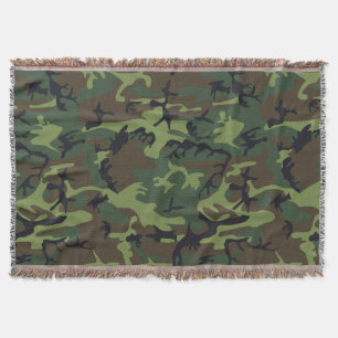 Cobertor Padrão de Camuflagem Verde, Padrão Militar, Exérci