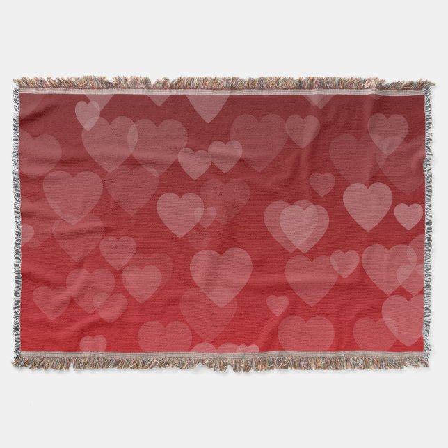 Cobertor Padrão de Corações 19 (Frente)