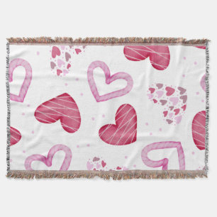 Cobertor Padrão de Corações 36