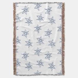 Cobertor Padrão de desenho da flor de lírio