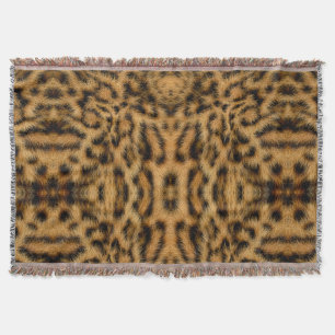 Cobertor Padrão de Estampa Animal de Pele de Leopardo Exóti