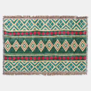 Cobertor Padrão de Estilo Geométrico Africano abstrato