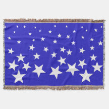 Padrão de estrela branca sobre fundo azul