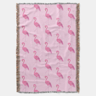Cobertor Padrão de Flamingo Rosa Bonito