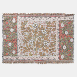 Cobertor Padrão de Flor de Ilustração de Rosa