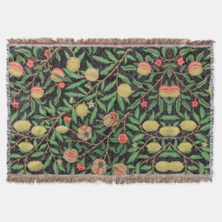 Cobertor Padrão de frutas William Morris Vintage