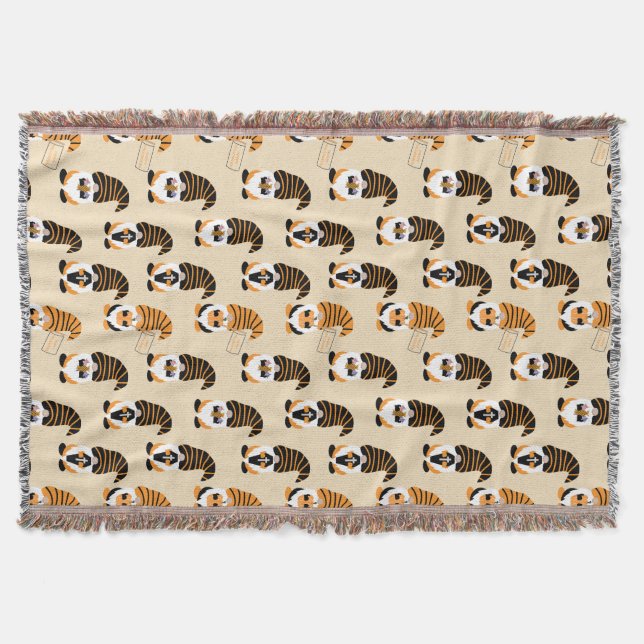 Cobertor Padrão De Gnomos, Gnomos Halloween Trick Ou Tratat (Frente)