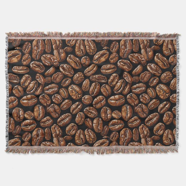 Cobertor Padrão de grãos de café (Frente)