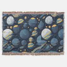 padrão de ilustração de planetas realistas