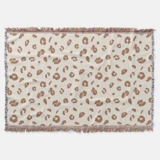 Cobertor Padrão de Impressão de Leopardo Abstrato Neutro |