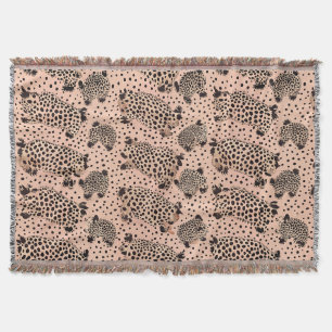 Cobertor Padrão de Impressão de Leopardo Rosa – Animal Chic