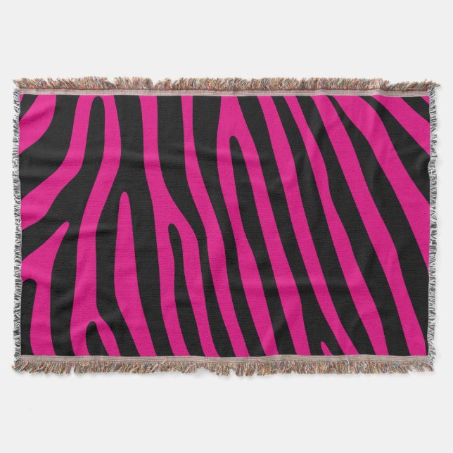 Cobertor Padrão de listras zebra + seu histórico e ideias (Frente)