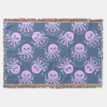 Padrão de Oceano de Água-Viva Sorridente para Deco