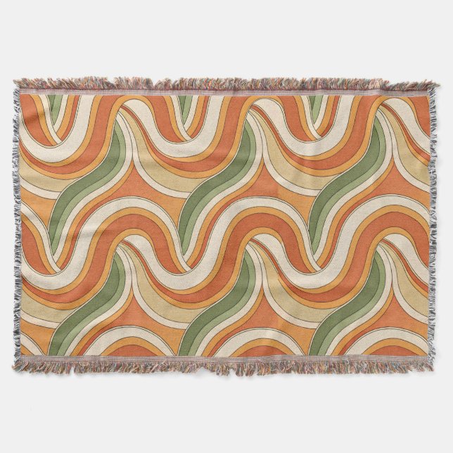 Cobertor Padrão de ondas mágicas (Frente)