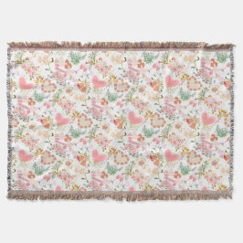 Cobertor Padrão de ornamentos de casamento