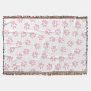 Cobertor Padrão De Patas, Patas Cachorros, Patas Bebidas Ro