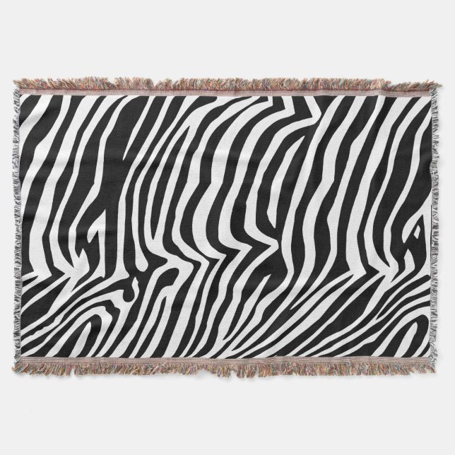 Cobertor Padrão de pele de zebra (Frente)