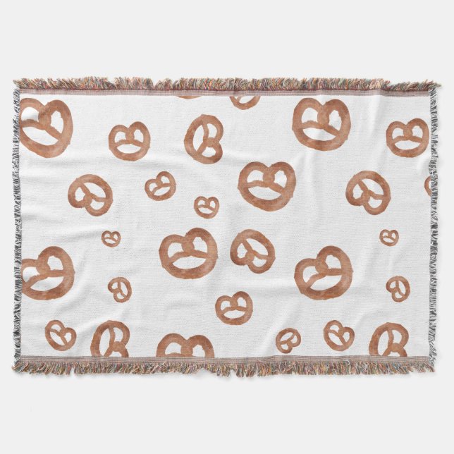 Cobertor Padrão de Pretzel de Mola Salgada (Frente)