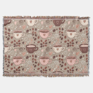 Cobertor Padrão de Xícara de Café Aconchegante (8)