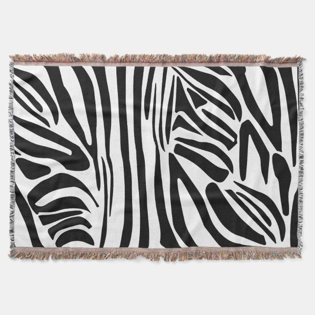 Cobertor Padrão de zebra (Frente)