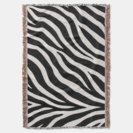 Cobertor Padrão de Zebra Estiloso e Aconchegante para Sala
