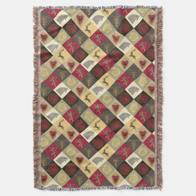 Cobertor Padrão do Game of Thrones Sigil (Frente Vertical)